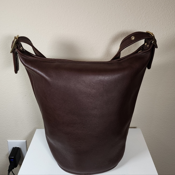 Vintage Coach Mahogany Duffle Sac #9085 - Picture 9 of 15